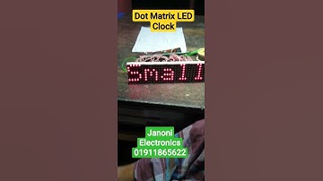 dot matrix clock 8×32 #Max7219_Clock #LED_Clock #short