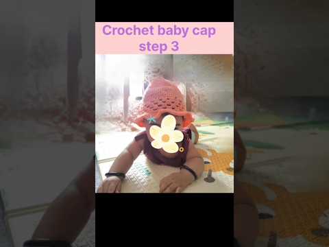 Crochet baby cap part 3