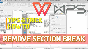 WPS Office Word How To Remove Section Break