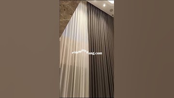 Rèm vải 2 lớp tự động thông tầng cho biệt thự #Shorts