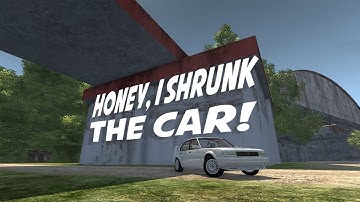 BeamNG Quickies : HONEY, I SHRUNK THE CAR! ( Tiny Car, Big Map )