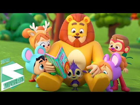 Aslan ve fare | Okul öncesi eğitim | Bebek şarkıları türkçe | Super Supremes | Animasyon