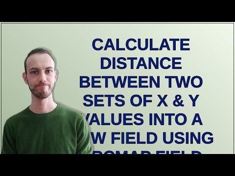Calculate distance between two sets of x & y values into a new field using ArcMap Field Calculato...