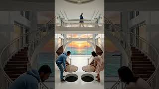 Amazing Floor Blue Or Pink Stairs?