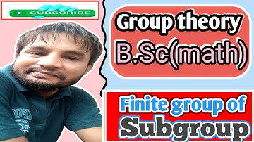 Finite group of Subgroup || part-a || B.Sc(Math), sem-iv...💯👌 #stady #bsc #vilar #yreanding #youtube