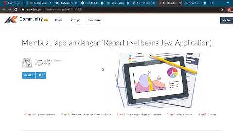 Tutorial Java Netbeans 12 Membuat Laporan dengan JasperReport