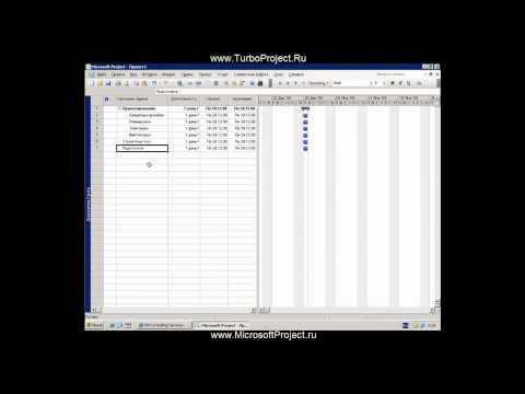 Быстрый урок по MS Project 2007 (HDTV)