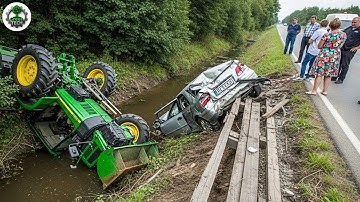 Dangerous Idiots Tractor Fails | Extreme Heavy Equipment Idiots at Work #9