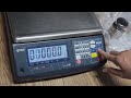 Gram CM-6 balance calibration