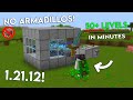 NEW UPDATED XP FARM in Minecraft Bedrock 1.21.12 (Without Armadillos)