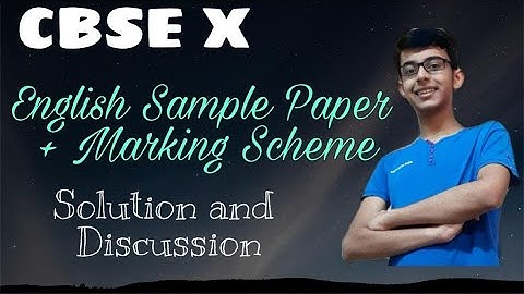 📢 CBSE News! CBSE 10 English - Term 1 [Sample Question Paper + Marking Scheme] Board 2021 RELEASED!!