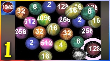 Space Pool 2048 3D merge game - Gameplay Walkthrough