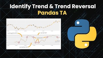 Algotrading Pandas TA- How to identify Trend & Trend reversal