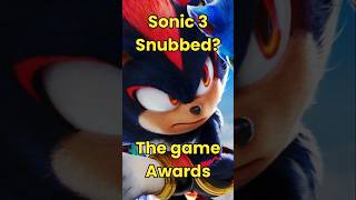 Sonic 3 Just Got Snubbed At The Game Awards trending thegameawards sonicthehedgehog