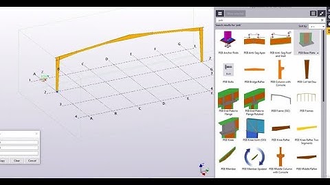 How to create Ridge Rafter PEB Building in Tekla Structures 2017