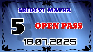 SRIDEVI DAY MATKA TODAY 18/07/2025#sridevi #lotterynumbers #mathstricks