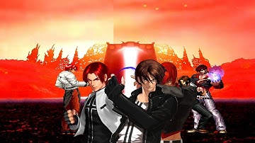 Mugen - KOF - 2 on 1 - Yasanagi vs. Kyo and Iori - 八草 vs. 京/八神