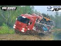 Spintires: Mudrunner - FAW Jiefang J6P 8x8 Truck Cargo Overload Trailer Loader Transport