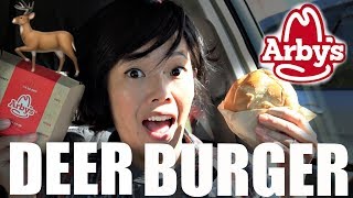 DEER Burger Taste Test |Arby's Venison Sandwich