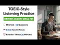 TOEIC-Style Listening British Accent Drill #01 — Improve Your British English (with Answers)