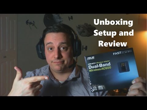ASUS AC600 USB Wifi Adapter Model USB-AC51 Unboxing Setup and Review