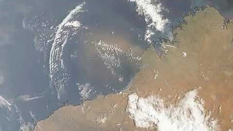 Atmospheric gravity waves near Australia October 21, 2019