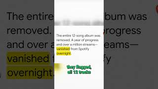 How did Spotify erase $100k Album Wiped from Spotify