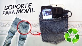Soporte Para Cargar Movil Reciclar Ropa
