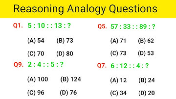 Reasoning Analogy || Resoning Questions || Reasoning Practice Set ||  Analogy Previous year question