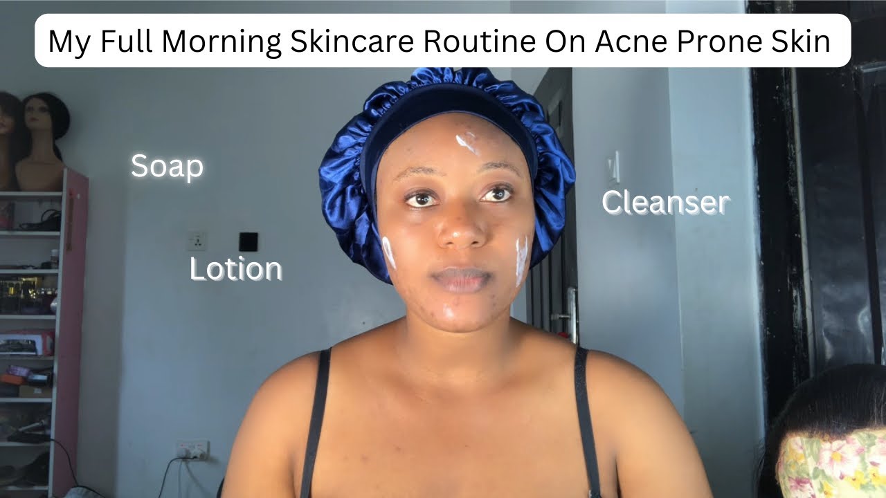 My Morning Skincare Routine On My Acne Prone Skin #skincareroutine # ...