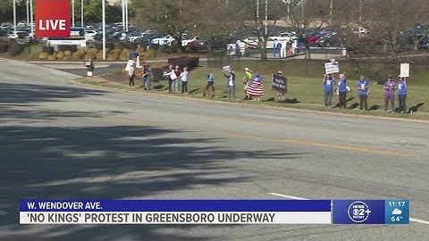 "No Kings" protest in Greensboro