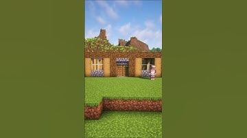 Ultimate Survival House with Edible Roof Tutorial #minecraft