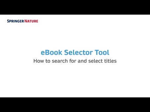 eBook Selector Tool video