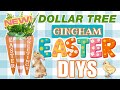 🐰 13 Gingham Easter Dollar Tree DIYS that are Ridiculously Adorable! 🐣 Spring 2025 Crafts