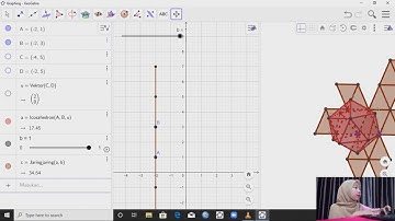 Membuat Bangun Icosahedron beserta dengan jaring-jaringnya menggunakan aplikasi GeoGebra