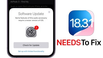 iOS 18.3.1 - What Apple NEEDS To Fix
