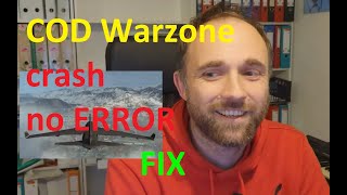 COD warzone fix crash to desktop no error