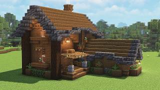 Minecraft: How To Build Spruce Starter House | Tutorial