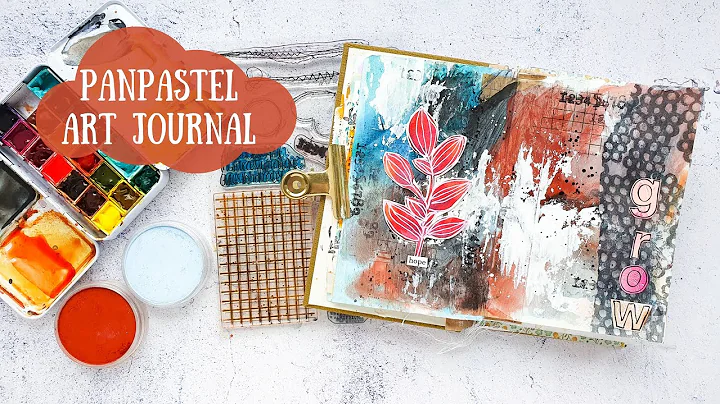 Grungy Mixed Media Art Journal Page with PanPastel