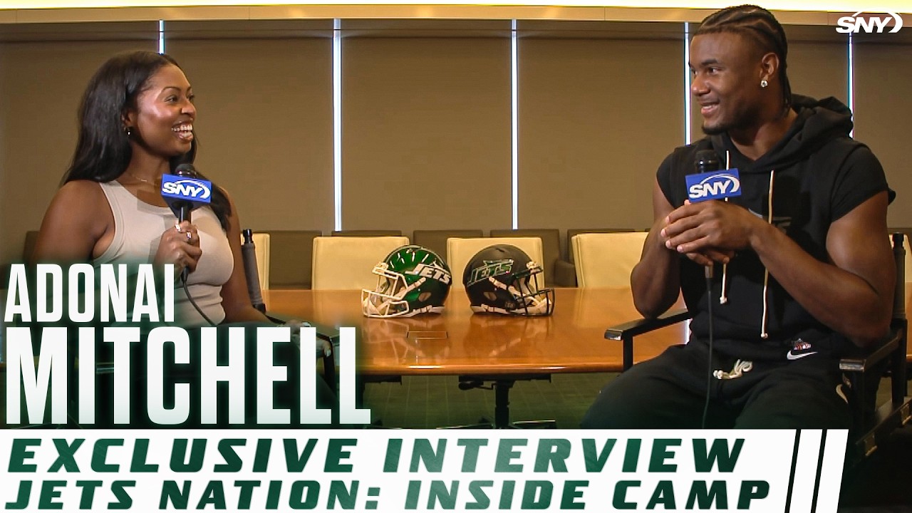 Jets WR Adonai Mitchell talks camp, Geno Smith & his fellow pass catchers in SNY exclusive interview
