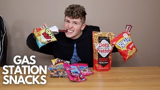 EATING THE BEST AMERICAN GAS STATION SNACKS • MukBang