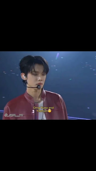 Yuna and Yeonjun..this interaction between 4th gen idols is what I needed #yuna #yeonjun #txt #itzy