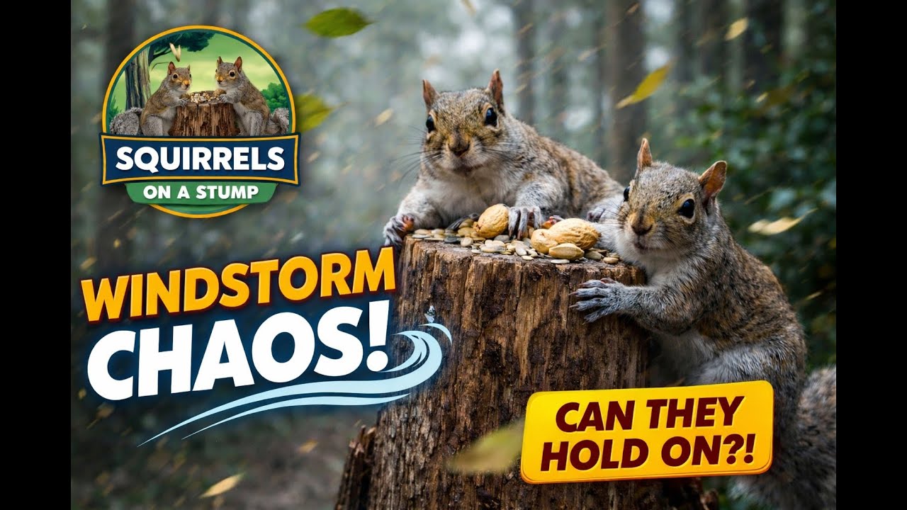 LIVE Squirrel Cam at the Stump 🐿️ | Real Wildlife, Close Encounters & Surprise Moments 18Jan26