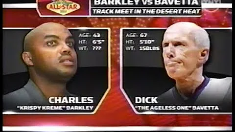 Charles Barkley Races NBA Referee Dick Bavetta (Fu...