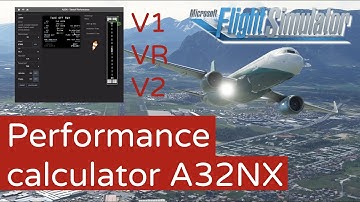 GRATIS Takeoff performance calculator voor FlyByWire A32NX - [MSFS]