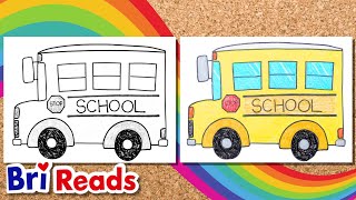 How to Draw a School Bus Easy for Kids!