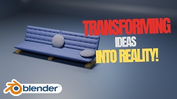 How to Make a Couch in Blender / time lapse