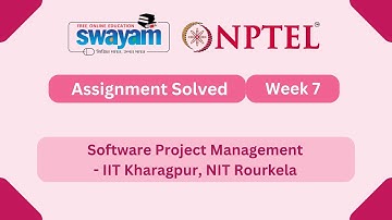 Software Project Management Week 7 | NPTEL ANSWERS | My Swayam #nptel #nptel2025 #myswayam