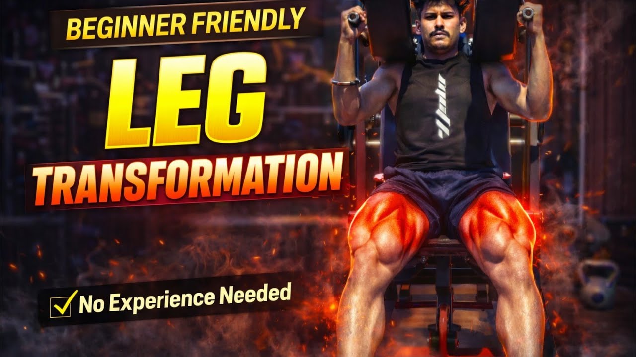 Beginner Leg Transformation 🔥 | आसान लेग डे वर्कआउट | Quads Growth Tips