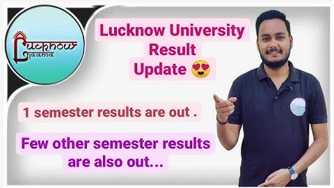 Lucknow University first semester result | Lucknow University result | Lucknow University news |